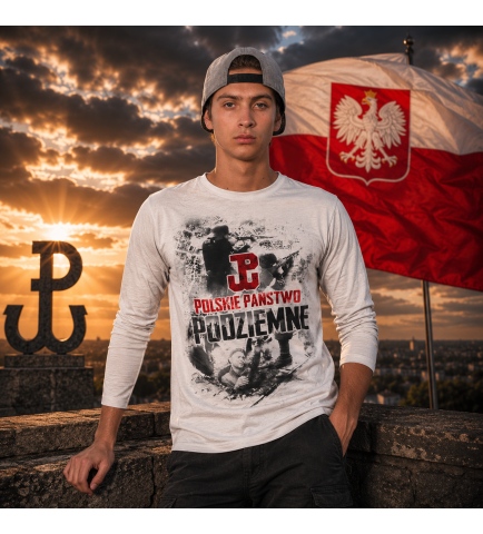 LONGSLEEVE PATRIOTYCZNY POLSKIE PAŃSTWO PODZIEMNE
